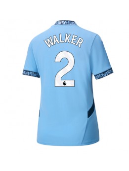 Billige Manchester City Kyle Walker #2 Hjemmedrakt Dame 2024-25 Kortermet